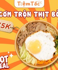 cơm trộn thịt bò